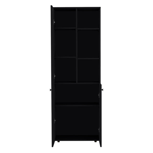 English Elm Riner 67" Tall 5-Tier Engineered Wood Storage Cabinet with 2 Doors, 8 Shelves & Slim Modern Design B097P199735