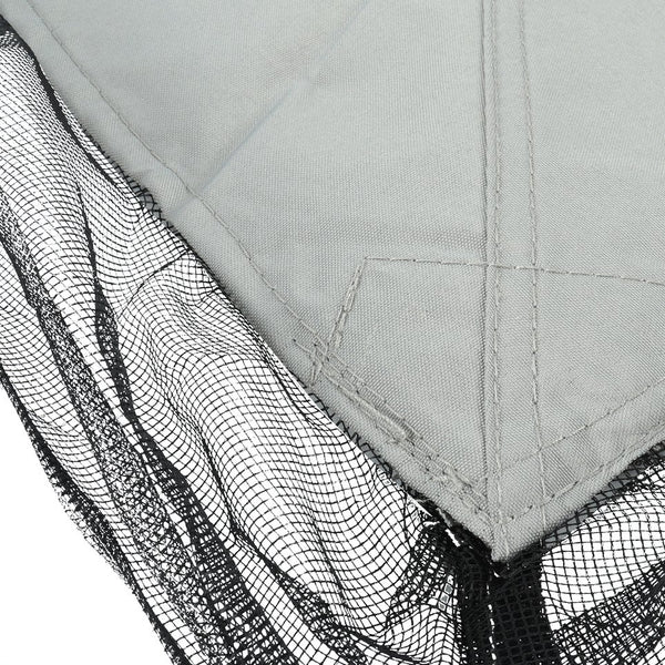 English Elm Replacement Canopy Top for 10x12 Gazebo with UV-Protective, Water-Repellent Polyester Fabric and Ventilation Grey W419P208851