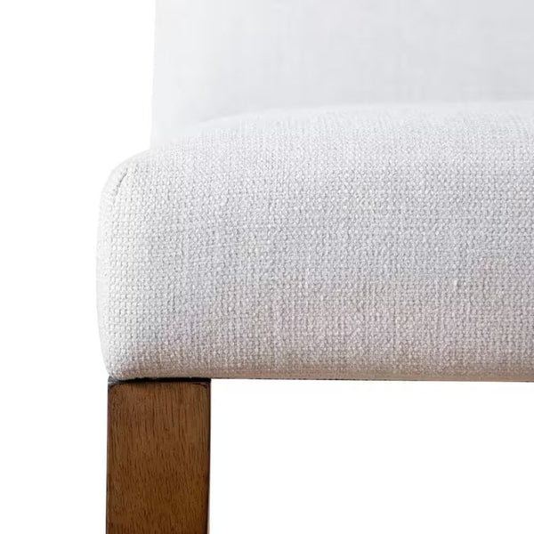 English Elm Rustic 2-Piece Side Chair Set With Upholstered Seat & Back - Warm Brown Frame & Elegant Design B2741P406153-GIGA