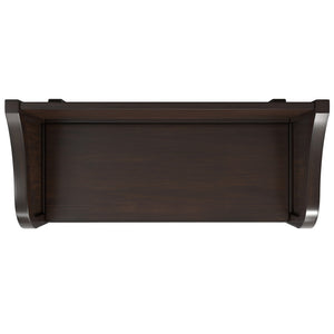 English Elm Connaught Handcrafted Entryway Storage Bench With Shelf - Timeless Chestnut Design & Seating Solution B136P203419