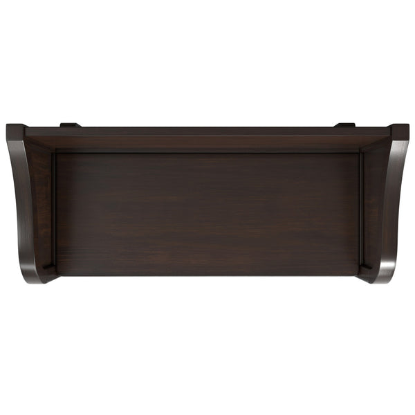 English Elm Connaught Handcrafted Entryway Storage Bench With Shelf - Timeless Chestnut Design & Seating Solution B136P203419