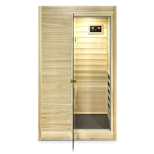 English Elm Xy-909mb-l European Aspen Far Infrared Sauna with Bluetooth and Digital Controls W5628S00005