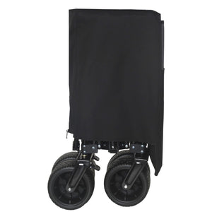 English Elm 51-inch Heavy Duty Folding Utility Wagon with All-terrain Wheels and 480lb Steel Frame W2932P289386