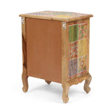 Christopher Knight Home® - Noble House - Ailey Handcrafted Boho Mango Wood 3 Drawer Nightstand