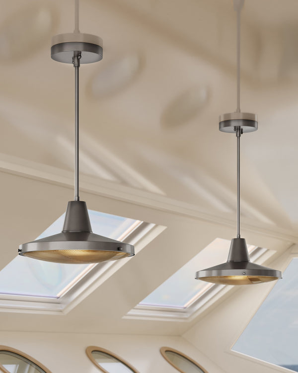 Currey & Company Mariner Solid Brass Wet Rated Pendant Light for Outdoor Porches and Dining Areas Antique Silver / Clear 9500-0027