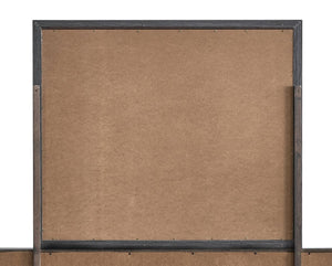 English Elm Rustica Rectangular Wood Frame Bedroom Mirror in Gray for Dresser or Console B078P473043
