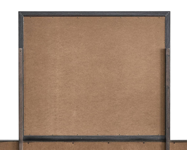 English Elm Rustica Rectangular Wood Frame Bedroom Mirror in Gray for Dresser or Console B078P473043