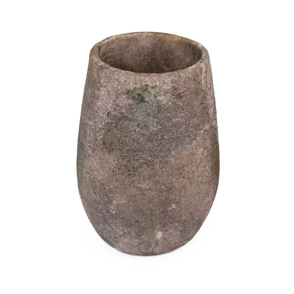 Zentique Distressed Vase 8x11.25in Stoneware Rustic Antiqued Finish — Timeless Farmhouse Accent for Flowers or Display 9503M A17