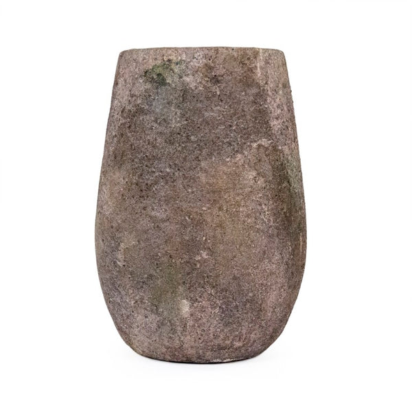 Zentique Distressed Vase 8x11.25in Stoneware Rustic Antiqued Finish — Timeless Farmhouse Accent for Flowers or Display 9503M A17