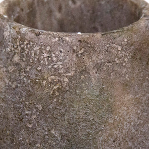 Zentique Distressed Stoneware Vase with Antiqued Glaze, Rustic Chic Accent for Mantels, Shelves, Dried Arrangements W6.5 x H9.25 x D6.5 9503S A17