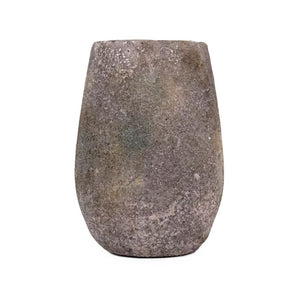 Zentique Distressed Stoneware Vase with Antiqued Glaze, Rustic Chic Accent for Mantels, Shelves, Dried Arrangements W6.5 x H9.25 x D6.5 9503S A17