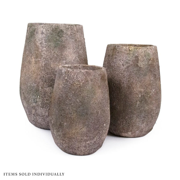 Zentique Distressed Vase 8x11.25in Stoneware Rustic Antiqued Finish — Timeless Farmhouse Accent for Flowers or Display 9503M A17