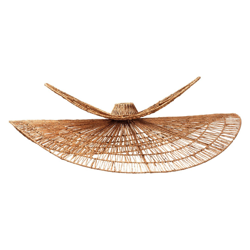 English Elm Woven Jute Pendant Shade Handcrafted Bohemian Ceiling Accent for Warm Ambient Glow B2750P467863