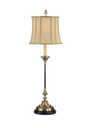Wildwood Westport Hand-Finished Cast Brass Table Lamp With Antique Patina Finish, 34" Tall, Versatile Accent 9505