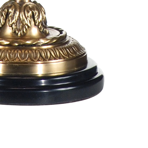 Wildwood Westport Hand-Finished Cast Brass Table Lamp With Antique Patina Finish, 34" Tall, Versatile Accent 9505