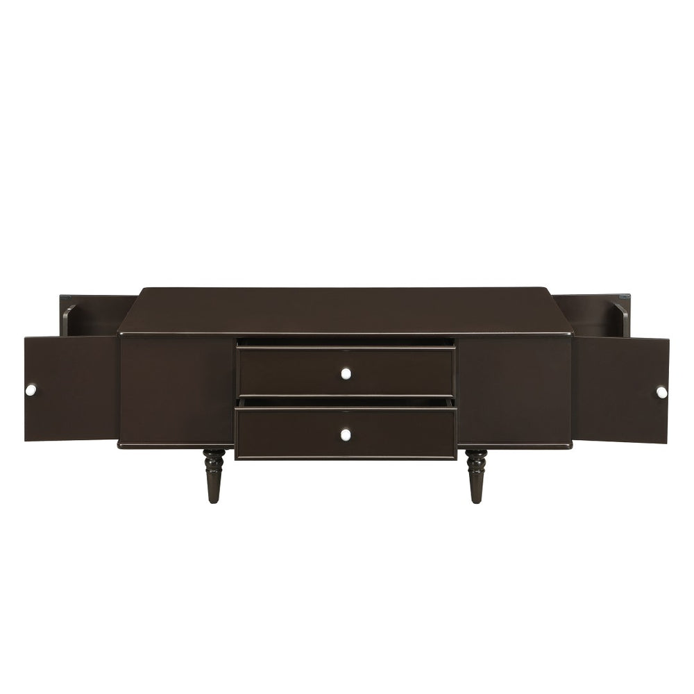 English Elm U-Can Modern Rectangle Coffee Table With Ample Storage, Metal Handles & Stylish Design For Living Rooms N724P286418D-GIGA