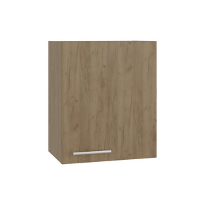 English Elm Manchester White Wall Mounted Cabinet Two Shelf Single Door Bathroom Kitchen Storage Natural Wood B200P474563