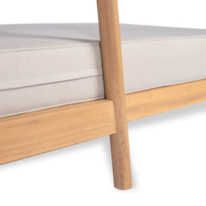 English Elm Christopher Knight Home® - Patio Acacia Wood Sectional Sofa With Chaise Lounge & Water-Resistant Cushions For Outdoor Comfort N772P262284B