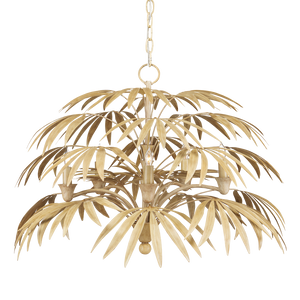 Calliope Coco Cream Chandelier - Nature-Inspired Wrought Iron Design for Elegant Indoor Spaces