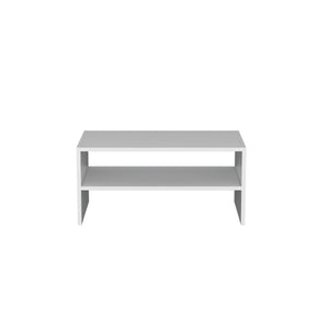 English Elm Basic 23" Wide 2-tier shelf Stackable Shoe Rack — Space-Saving Organizer for Closets, Entryways, Easy Assembly White 33 L x 19 W x 4 H B200P235831
