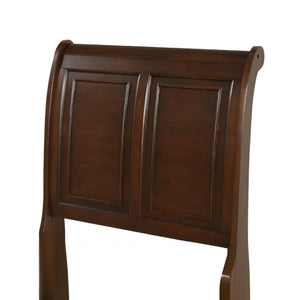 English Elm Meade Sleigh Bed In Dark Cherry Finish - Elegant Twin Bed With Storage Drawers, No Mattress Included B078S00647