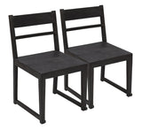 Moti 2-PIECE-SET: Fernious Dining Chair in Dark Gray Finish 95111001