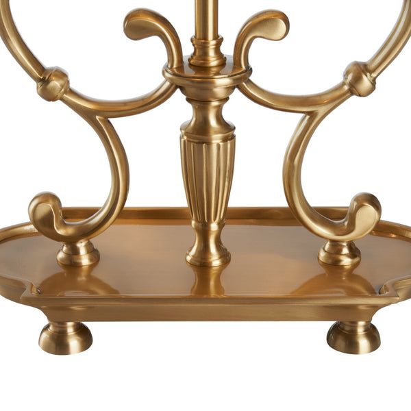 Wildwood Barrymore Antique Patina Lamp — Solid Cast Brass Table Accent, 27" Tall Compact Vintage Charm 9512