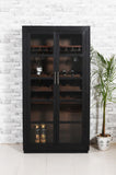 Moti Fernious Tall Wine Cabinet in Dark Gray 95120002