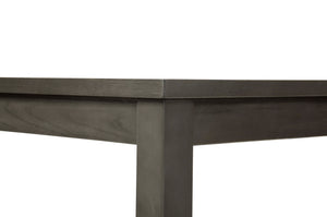 English Elm 6 6-Pcs Dining Set Rustic Gray Rectangular Table with Bench & 4 Padded Ladder-Back Chairs for Cozy Meals B089S00178