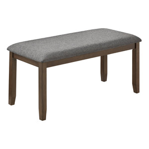 English Elm Elegant 6-Piece Wooden Dining Set For 6 | Modern Walnut Table, Bench & Upholstered Chairs Included W1998S00072