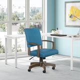 OSP Home Furnishings Santina Bankers Chair Antique Grey / Blue