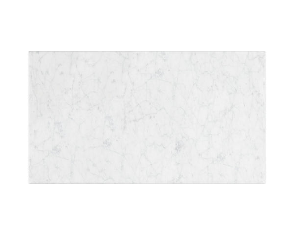 Sunpan Abel Counter Table - Contemporary Design with Stunning White Marble Top for Modern Interiors Black