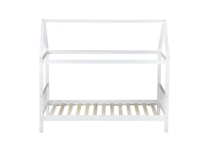 English Elm Twin House Shaped Kids Bed Solid Rubberwood Platform Frame with Storybook Silhouette W504P363904
