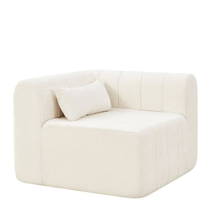 English Elm 145.5 Inch Four Piece Modular Sectional Sofa Beige Polyester Low Profile Living Room N767P346281B