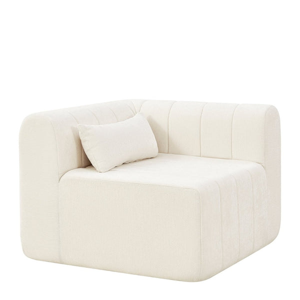 English Elm 145.5 Inch Four Piece Modular Sectional Sofa Beige Polyester Low Profile Living Room N767P346281B