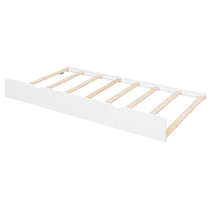 English Elm Extending Twin Daybed with Pull Out Trundle Solid Pine Wood Frame Guest Room N708P336535K