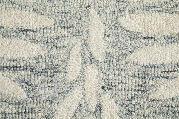 Feizy Rugs Wallace Hand-tufted Wool Rug - Modern Floral & Botanical Design For Stylish, High-traffic Spaces Gray,Ivory Wool Wal8a38fgry000f00