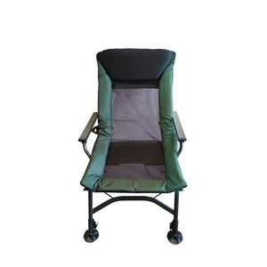 English Elm Camping Lounge Chair - Portable Folding Recliner With Adjustable Backrest For Ultimate Comfort Outdoors P1 W241106338-GIGA