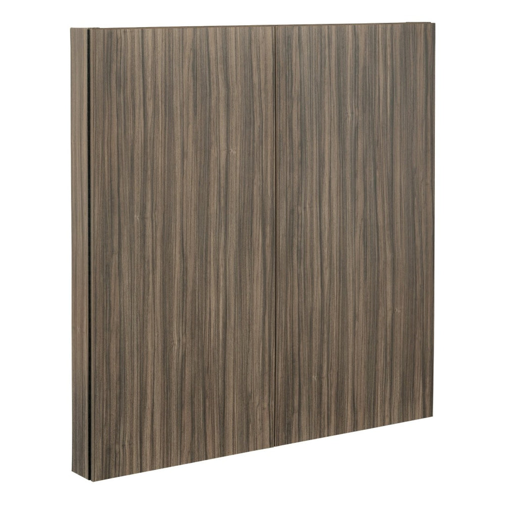 OSP Home Furnishings Napa Wall Mounted Presentation Board with Dry Erase and Cork Tackable Cabinet Doors NAP-100-URB
