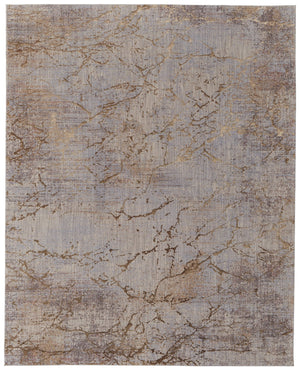 Feizy Rugs Pryor Luxurious Abstract High-low Pile Rug - Modern, Versatile Design In Earthy And Vibrant Tones Brown,Taupe,Tan Polyester,Viscose Pry39nefbrnmltf10