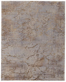 Feizy Rugs Pryor Luxurious Abstract High-low Pile Rug - Modern, Versatile Design In Earthy And Vibrant Tones Brown,Taupe,Tan Polyester,Viscose Pry39nefbrnmltf10