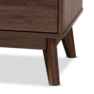 Baxton Studio Baxton Studio Lena Mid-Century Modern Walnut Chest - Chic Storage Solution for Stylish Spaces 3-Drawer LV4COD4230WI-Columbia-3DW-Chest