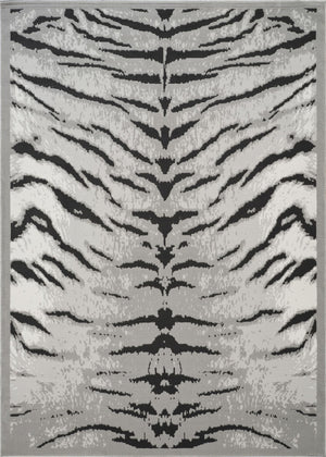 English Elm Hide Gray 5'3"X7' Plush Area Rug – Soft, Durable, Kid & Pet-Friendly | Perfect For High-Traffic Spaces B186P316848