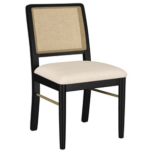 English Elm Benson Handwoven Cane Back Dining Chairs Rubberwood Set of Two Bistro Style B062P466802