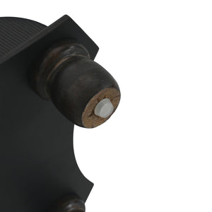 English Elm Christopher Knight Home® - End Hourglass Accent Table with Lipped Rectangular Top, French Country Firwood Charm and Elegance Black+Natural N771P223027B