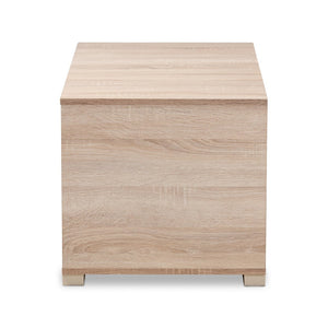 Baxton Studio Baxton Studio Jasper Stylish Oak Cat Litter Box Cover – Modern Furniture for Odor Control & Chic Décor SECHC150040WI-Hana Oak-Cat House