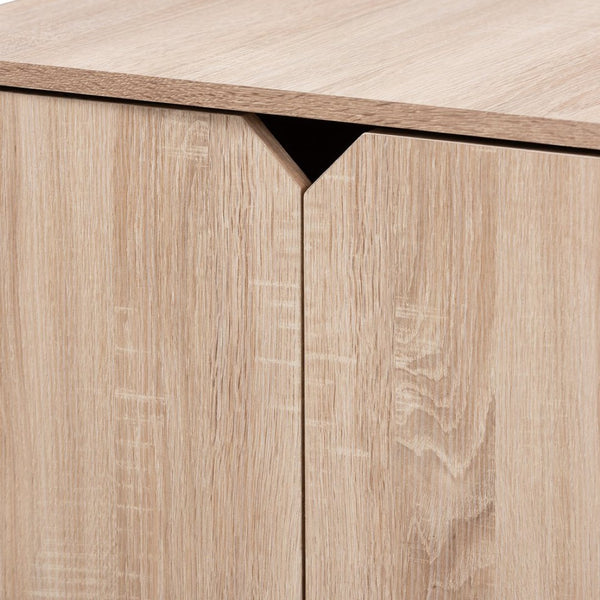 Baxton Studio Baxton Studio Jasper Stylish Oak Cat Litter Box Cover – Modern Furniture for Odor Control & Chic Décor SECHC150040WI-Hana Oak-Cat House