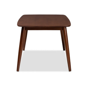 Baxton Studio Baxton Studio Edna Mid-Century Modern Walnut Dining Table - Stylish, Versatile, Seats Up to 6 Guests! Flora-Walnut-DT