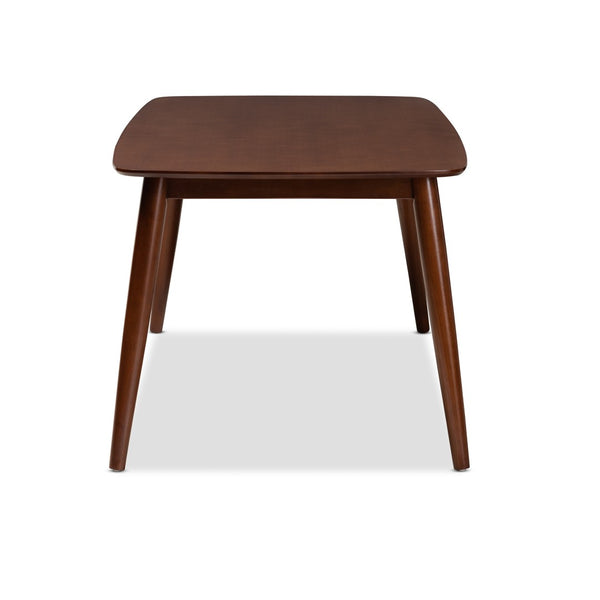 Baxton Studio Baxton Studio Edna Mid-Century Modern Walnut Dining Table - Stylish, Versatile, Seats Up to 6 Guests! Flora-Walnut-DT