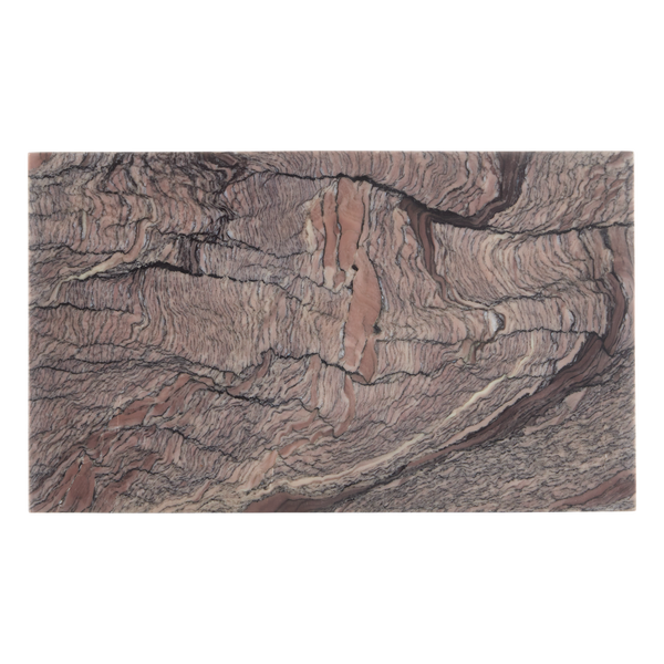 Leslie Breccia Marble Box - Unique Handcrafted Decorative Storage with Natural Gray Variation & Style